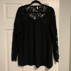Torrid Black Lace Long Sleeve